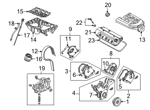 1999 Honda Accord Filters Element Assembly, Air Cleaner Diagram for 17220-PAA-A00