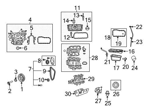 2010 Jeep Wrangler Intake Manifold Seal-Intake Manifold Diagram for 4781580AA