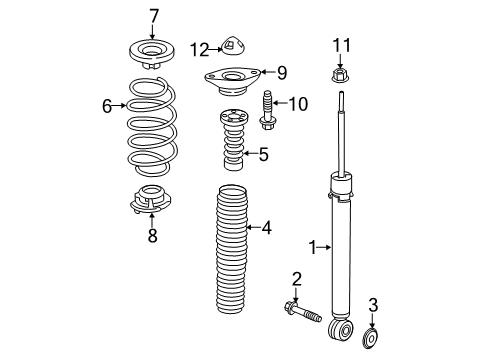 2022 Honda CR-V Shocks & Components - Rear SPRING, RR Diagram for 52441-TLA-A71