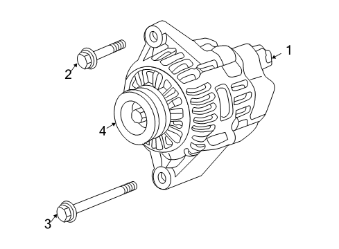 2009 Honda Fit Alternator Alternator, Reman Diagram for 06311-RB0-505RM