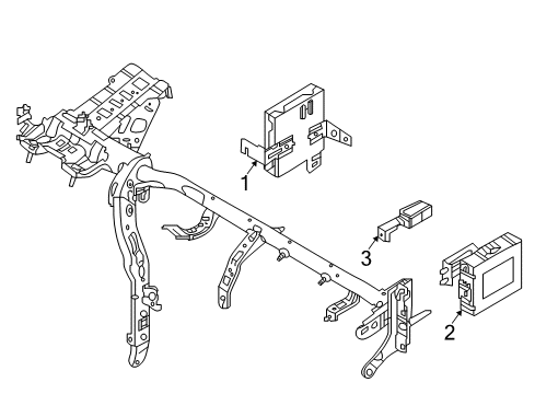 2022 Hyundai Accent Electrical Components Body Control Module Diagram for 95400-J0410