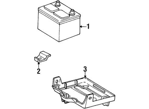 2001 Plymouth Prowler Battery Battery-Negative Cable Diagram for 4786689