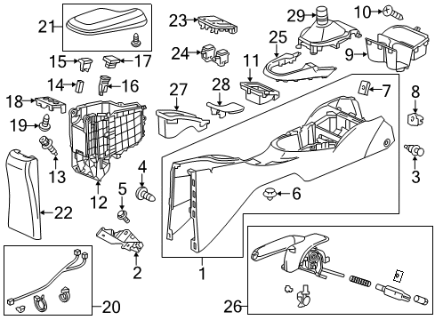 2015 Honda Fit Heated Seats Switch Assembly, Driver Side Heated Seat Diagram for 35650-TF0-003