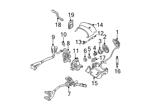 1998 GMC K1500 Shroud, Switches & Levers Shift Lever Diagram for 15991675