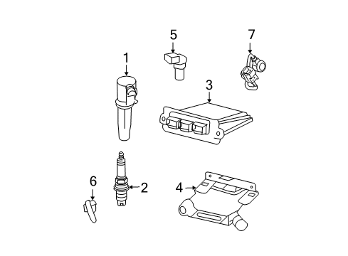 2012 Ford Escape Ignition System ECM Diagram for AL8Z-12A650-BLF