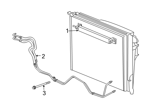 2008 Dodge Magnum Trans Oil Cooler Tube-Oil Cooler Diagram for 55038124AA