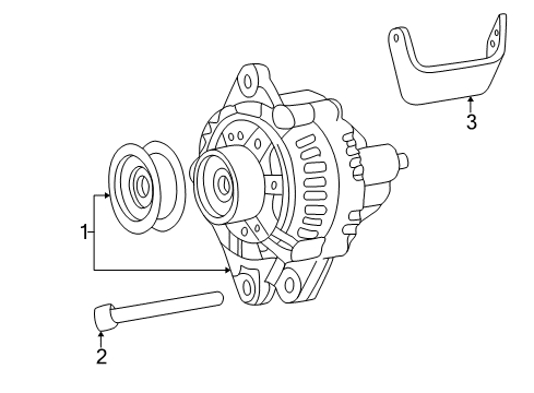 2003 Kia Optima Alternator Reman Alternator Diagram for 3730037405RU