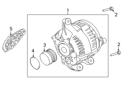 2016 Lincoln MKC Alternator Alternator Diagram for G2GZ-10346-D