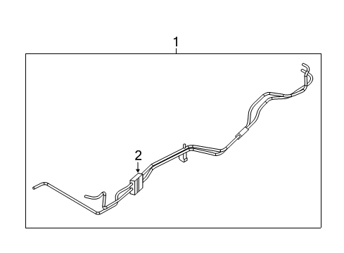 2019 Jeep Grand Cherokee Trans Oil Cooler Tube-Oil Cooler Pressure And Ret Diagram for 68291875AB