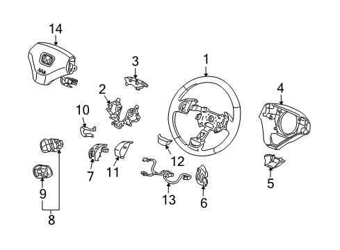 2003 Honda Accord Cruise Control System Hook, Plate Diagram for 78519-SDN-A81