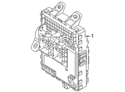 2022 Kia K5 Fuse & Relay Instrument Junction Box Assembly Diagram for 91950L3620