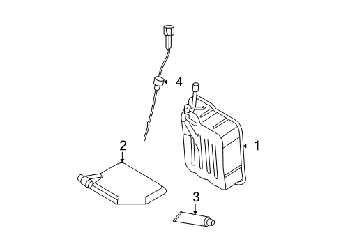 2007 Hyundai Santa Fe Transaxle Parts Cover-Valve Body Diagram for 45283-39750