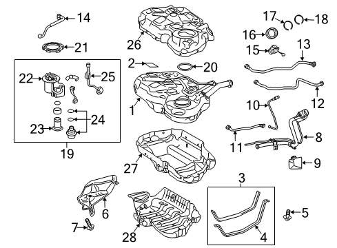 Diagram for 2012 Toyota Prius Plug-In Fuel System Components 