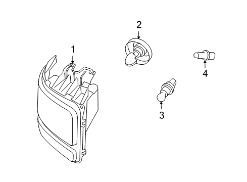 2011 Dodge Nitro Headlamps Lamp Diagram for 55157236AE