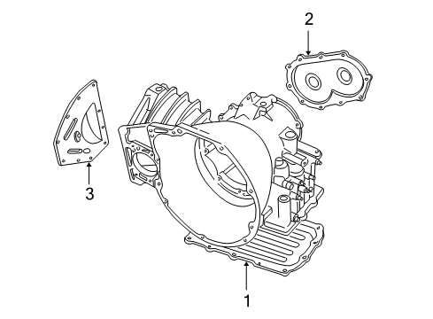 2001 Plymouth Neon Transaxle Parts Pan-Oil Atx Diagram for 4471573