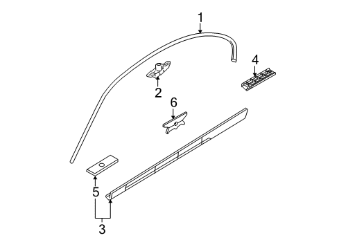 2008 BMW M3 Exterior Trim - Pillars, Rocker & Floor Primed Left Outer Kick Panel Diagram for 51777892895