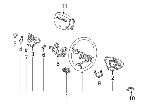 1992 Acura NSX Cruise Control System Controller, Automatic Cruise Diagram for 36700-SL0-A11