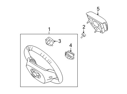 2012 Ford Fiesta Steering Column & Wheel, Steering Gear & Linkage Cruise Switch Diagram for BE8Z-9C888-A