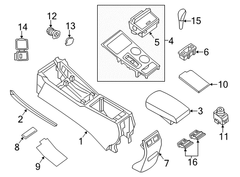 2013 Nissan Altima Heated Seats Knob Assembly-Control Lever Auto Diagram for 34910-3TA4C