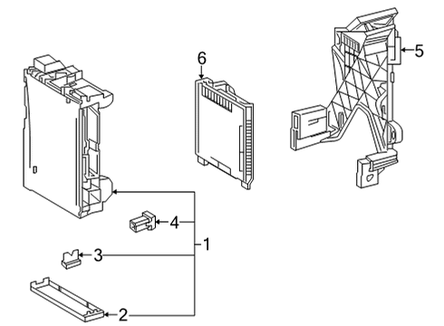 2022 Toyota Venza Fuse & Relay Junction Block Diagram for 82730-48Q50