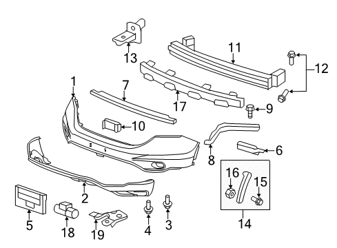 2010 Honda CR-V Controls - Instruments & Gauges Garnish, R. FR. Side Diagram for 71103-SWA-000