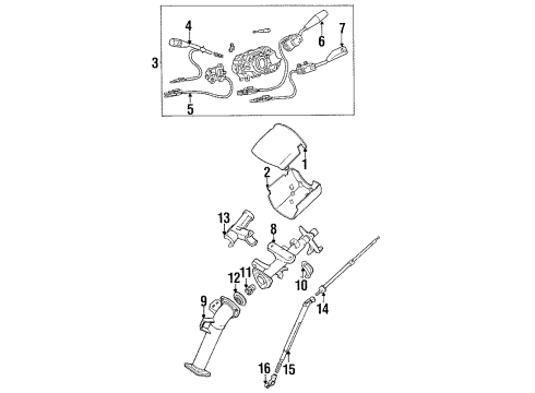 1991 Toyota Previa Switches Switch Assy, Neutral Start Diagram for 84540-28021