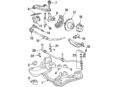 1986 Plymouth Gran Fury Front Brakes Strap Front Suspension SWAY ELIM S Diagram for 4014080