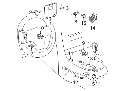 2001 Lexus IS300 Switches Switch Diagram for 84727-53020