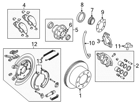 2016 Ram 2500 Rear Brakes TUBE/HOSE-Brake Diagram for 4779988AG