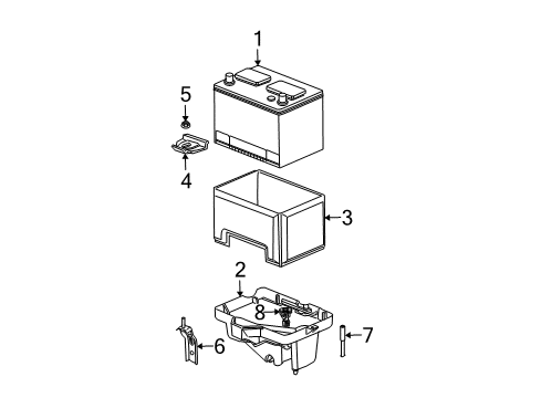 2005 Chrysler Pacifica Battery Wiring-POWERTRAIN Diagram for 4869036AF