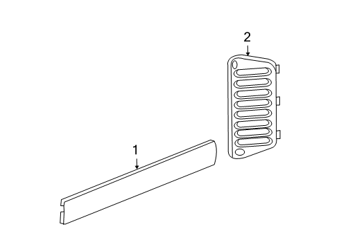 2018 Jeep Wrangler JK Interior Trim - Tail Gate Grille Diagram for 5KJ01DX9AC