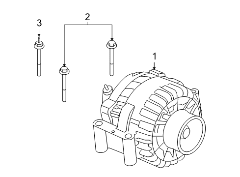 2008 Ford E-350 Super Duty Alternator Alternator Diagram for 6U2Z-10V346-DHRM
