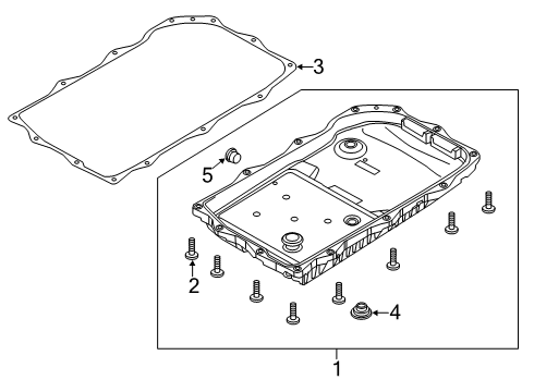 2019 Jeep Grand Cherokee Automatic Transmission Screw-TORX Head Diagram for 68261541AA