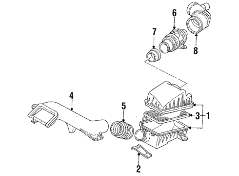 1996 Ford Probe Powertrain Control Map Sensor Diagram for F62Z9F479AA