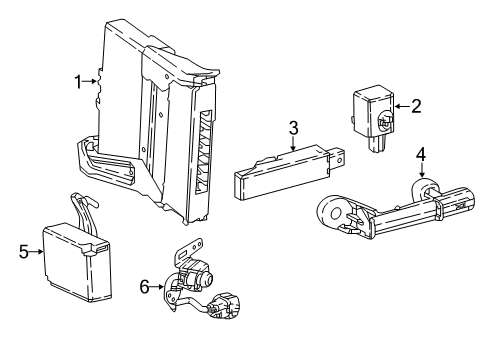 2019 Lexus LC500h Keyless Entry Components Switch, Luggage Electrical Diagram for 84945-11010