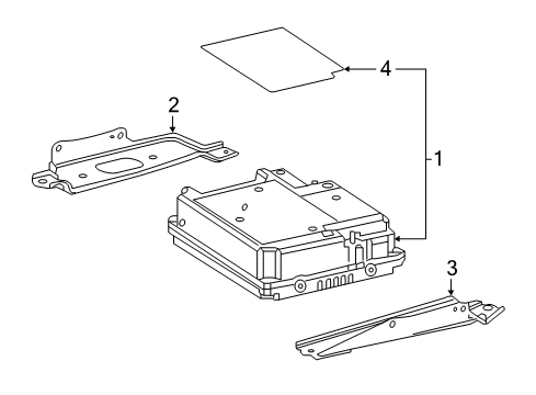 2018 Lexus LC500 Battery Bracket, Sub-Battery Diagram for 28813-38010