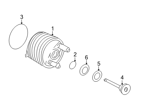 2004 Nissan Quest Trans Oil Cooler Seal - O Ring Diagram for 21696-8Y000