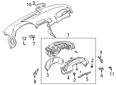 2001 Chevrolet Corvette Switches Switch Asm-Electronic Brake Control Brake Pedal (W/ S/L Diagram for 10447139