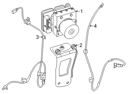 2022 Kia Soul ABS Components Bracket-Hydraulic Mo Diagram for 58920K0100