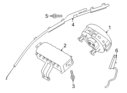 2020 Kia Forte Air Bag Components Sensor Assembly-Side Impact Diagram for 95920A3000