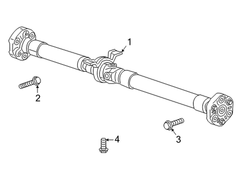 2022 Cadillac CT4 Drive Shaft - Rear Drive Shaft Diagram for 85514207