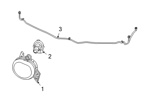 2011 Ram 1500 Bulbs Front Fog Lamp Diagram for 55372734AB