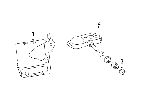 2017 Toyota Yaris Tire Pressure Monitoring Receiver Diagram for 89760-52040