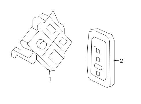 2017 Ford Expedition Anti-Theft Components Ignition Immobilizer Module Diagram for 6E5Z-15607-B