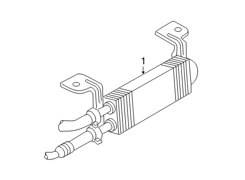 2010 Ford Ranger Power Steering Oil Cooler Power Steering Cooler Diagram for 6L5Z-3D746-G