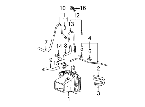 1998 Toyota Sienna Trans Oil Cooler Inlet Tube Cushion Diagram for 32926-30020