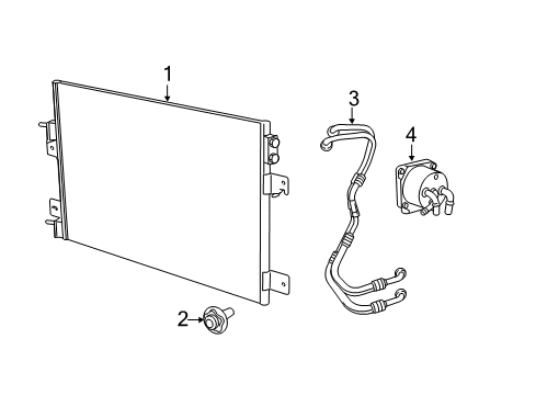 2014 Jeep Patriot Trans Oil Cooler Hose-Transmission Oil Cooler Diagram for 68078998AC