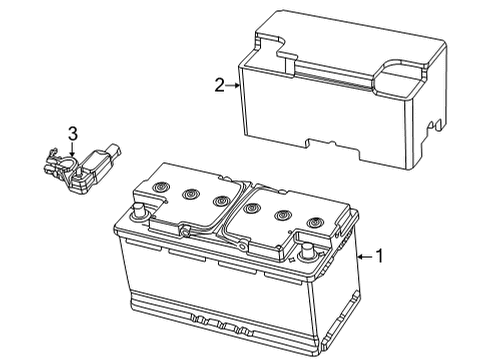 2022 Jeep Wagoneer Battery STORAGE Diagram for 56029642AB