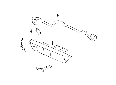 2014 Honda Odyssey High Mount Lamps Wire Diagram for 34273-TK8-A02