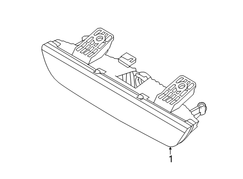 2015 Kia Forte Koup High Mount Lamps Lamp Assembly-High Mounted Stop Diagram for 92700A7200